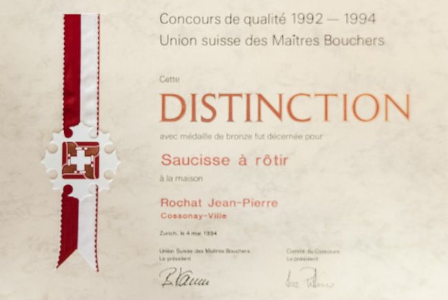 Distinction - Saucisse à rôtir - 1992 - 1994